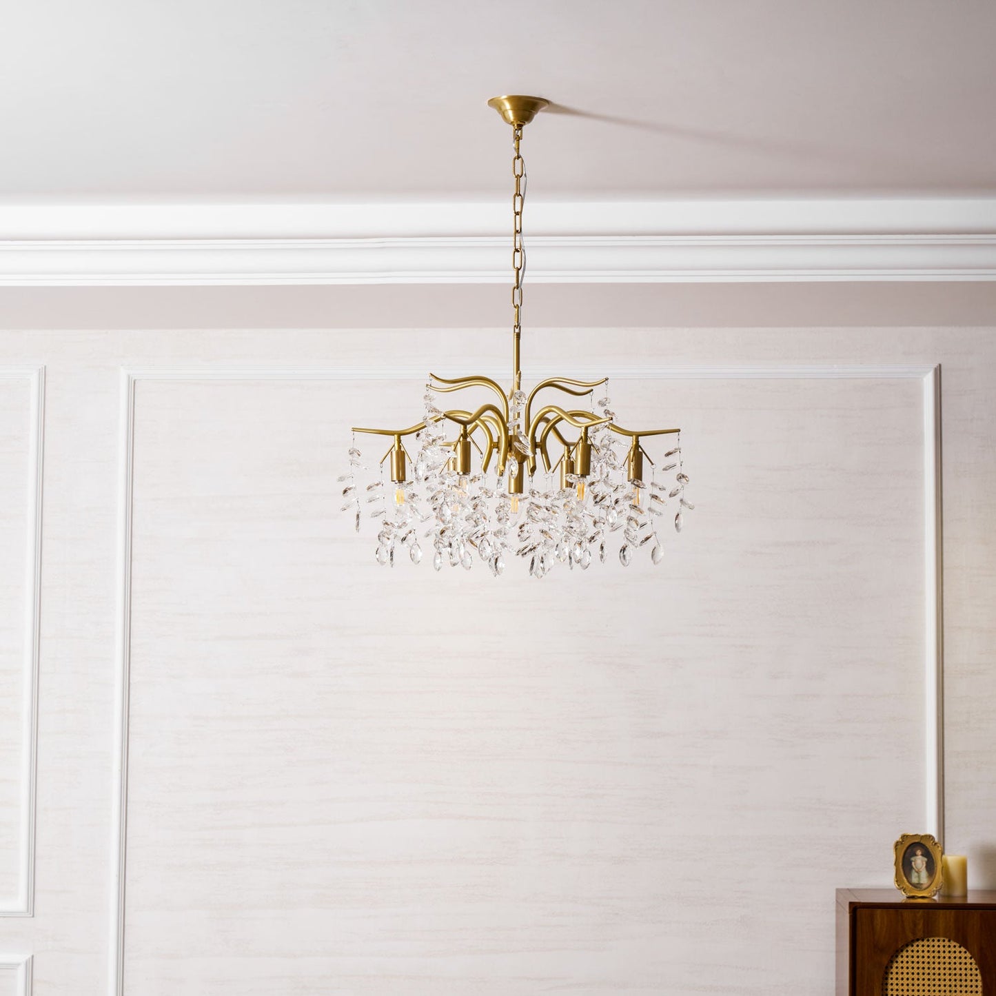 Dorale Chandelier - Elegant Design with Adjustable Brightness & Energy