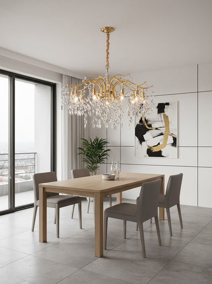 Dorale Chandelier - Elegant Design with Adjustable Brightness & Energy