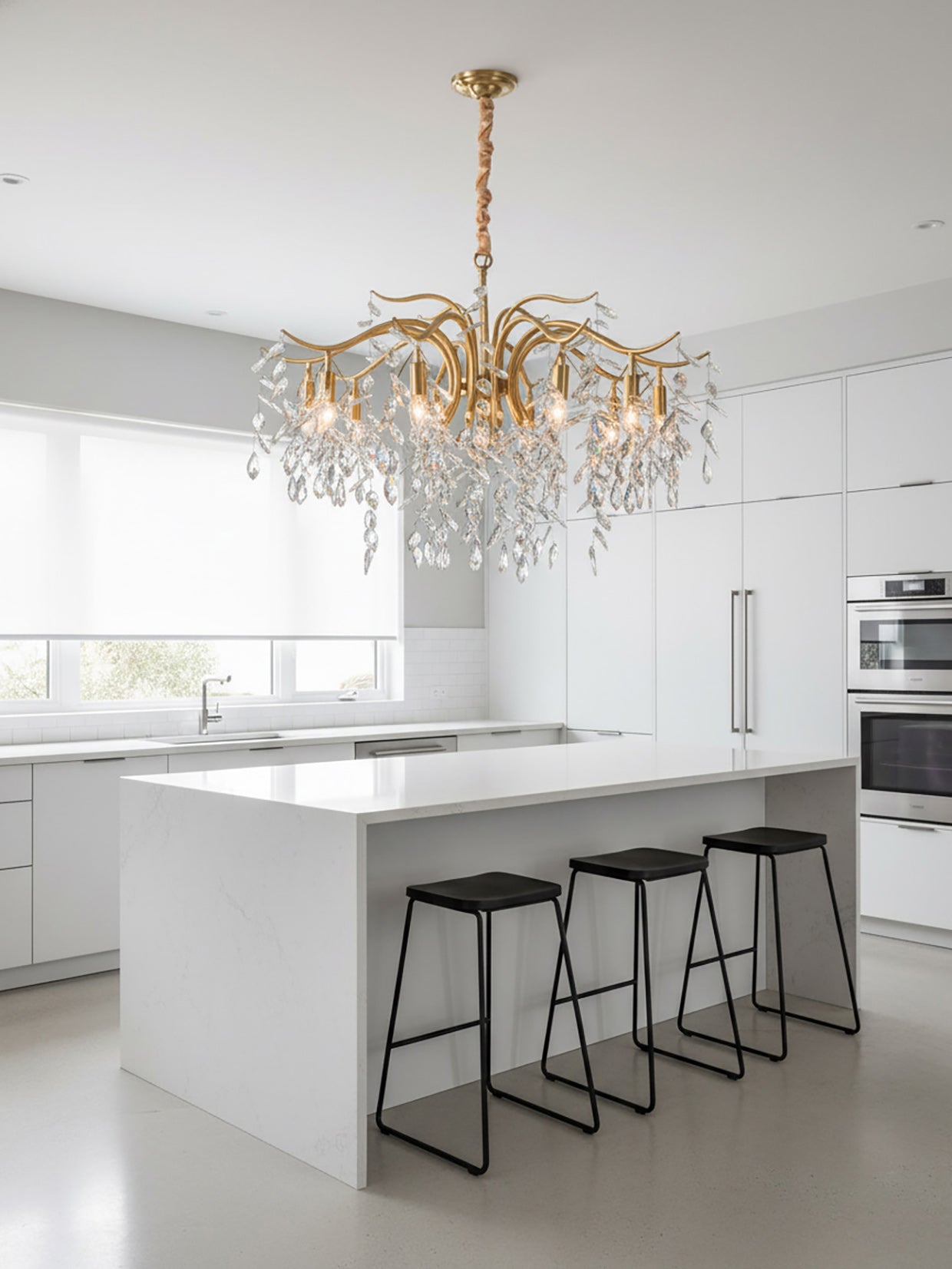 Dorale Chandelier - Elegant Design with Adjustable Brightness & Energy