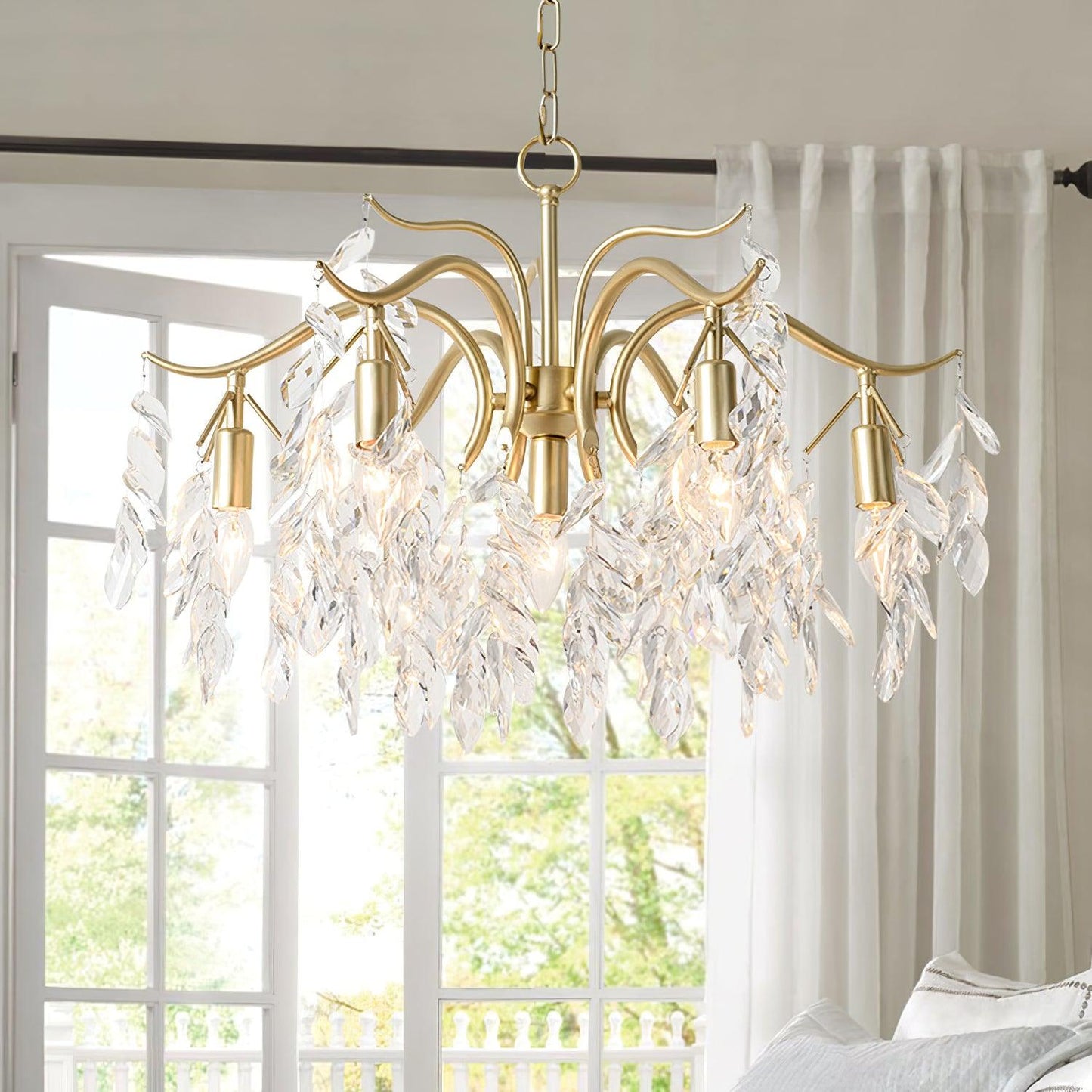Dorale Chandelier - Elegant Design with Adjustable Brightness & Energy