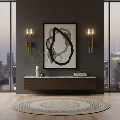Double Arrow Wall Sconce - Adjustable Lighting & Modern Design