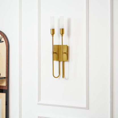 Double Arrow Wall Sconce - Adjustable Lighting & Modern Design
