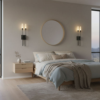 Double Arrow Wall Sconce - Adjustable Lighting & Modern Design