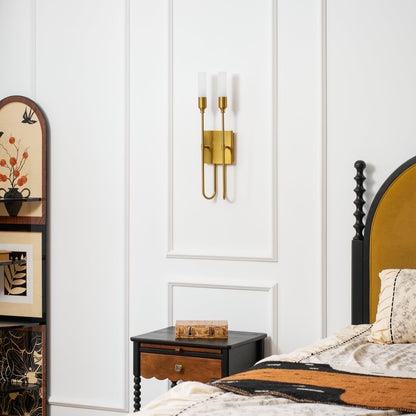 Double Arrow Wall Sconce - Adjustable Lighting & Modern Design