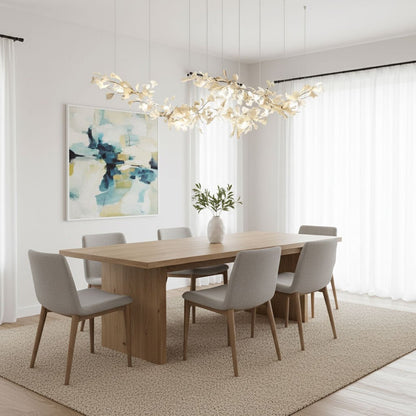 Gingko Drift Chandelier - Elegant Design with Adjustable Brightness