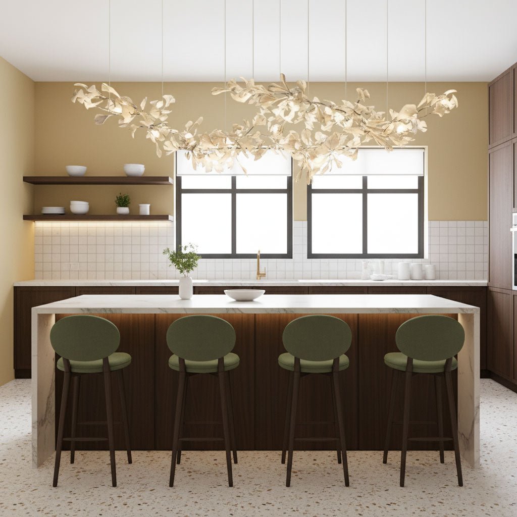 Gingko Drift Chandelier - Elegant Design with Adjustable Brightness