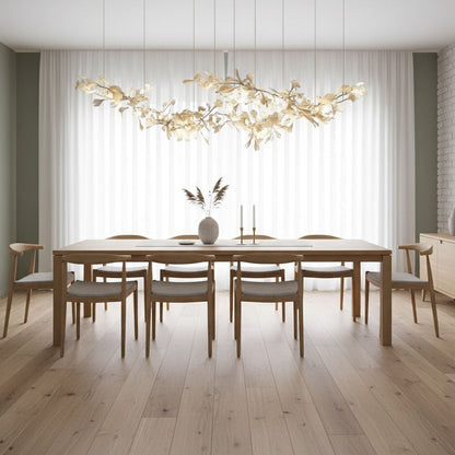 Gingko Drift Chandelier - Elegant Design with Adjustable Brightness