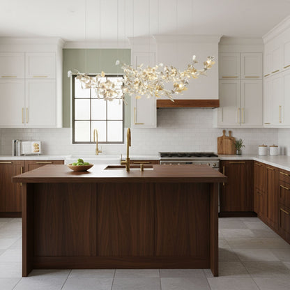 Gingko Drift Chandelier - Elegant Design with Adjustable Brightness