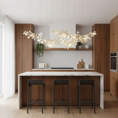 Gingko Drift Chandelier - Elegant Design with Adjustable Brightness