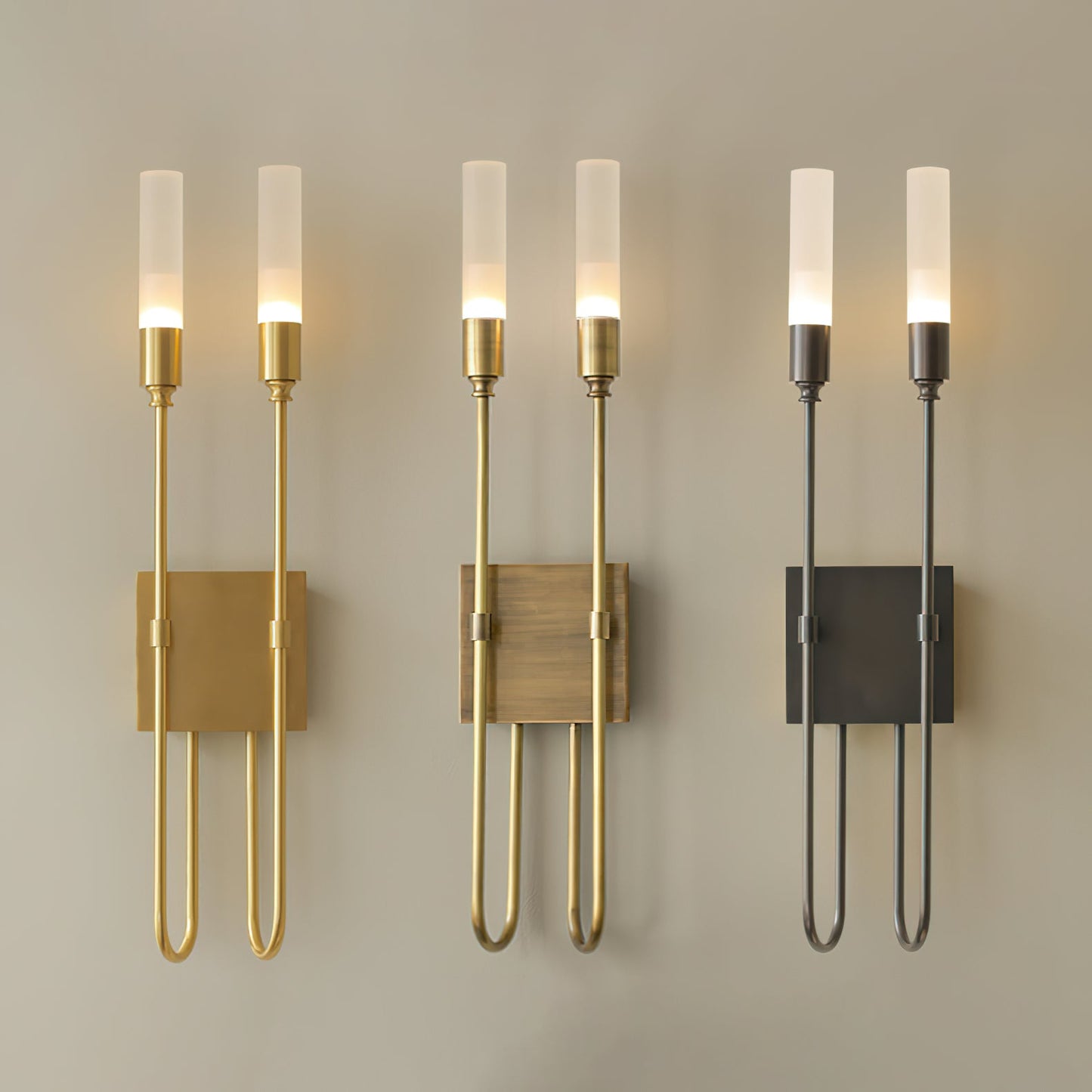 Double Arrow Wall Sconce - Adjustable Lighting & Modern Design