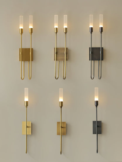 Double Arrow Wall Sconce - Adjustable Lighting & Modern Design