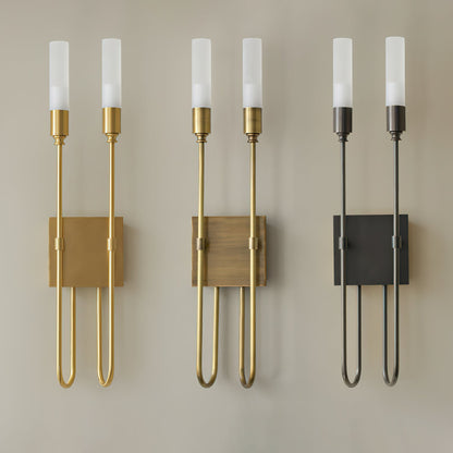 Double Arrow Wall Sconce - Adjustable Lighting & Modern Design