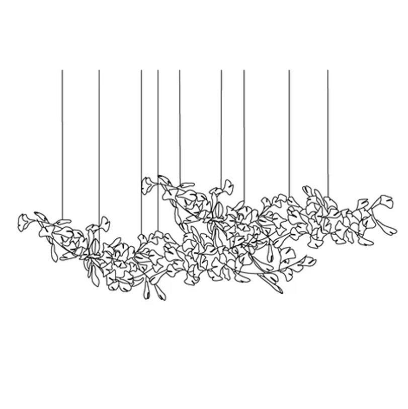 Gingko Drift Chandelier - Elegant Design with Adjustable Brightness