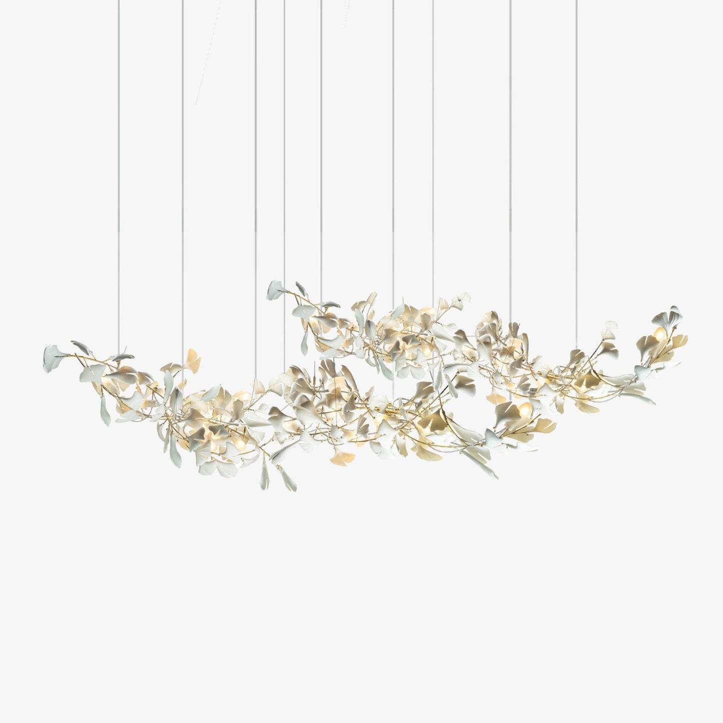 Gingko Drift Chandelier - Elegant Design with Adjustable Brightness