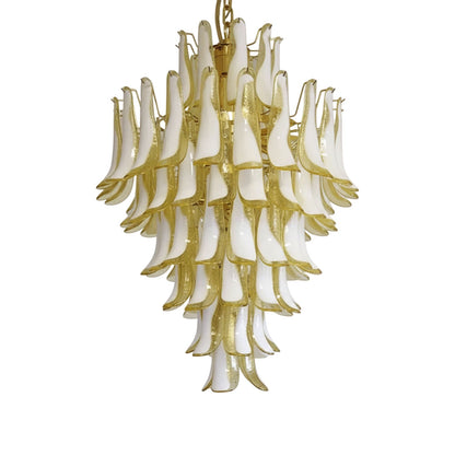 Dravina Glass Petals Pendant Lamp - Modern Design, Adjustable Height