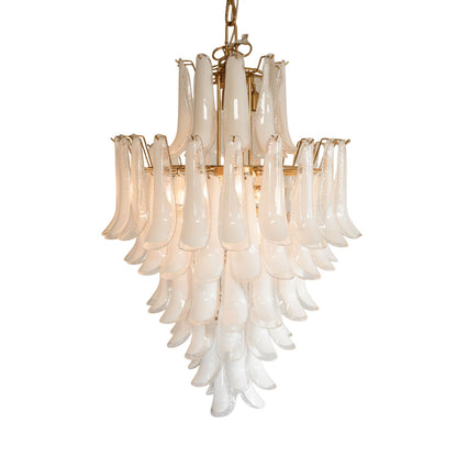 Dravina Glass Petals Pendant Lamp - Modern Design, Adjustable Height