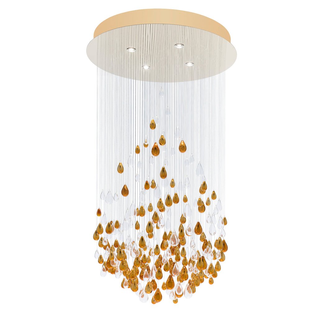 Droplets Sculpture Chandelier - Elegant Design with Adjustable Height