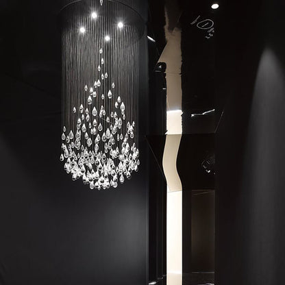 Droplets Sculpture Chandelier - Elegant Design with Adjustable Height