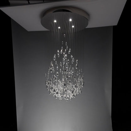 Droplets Sculpture Chandelier - Elegant Design with Adjustable Height