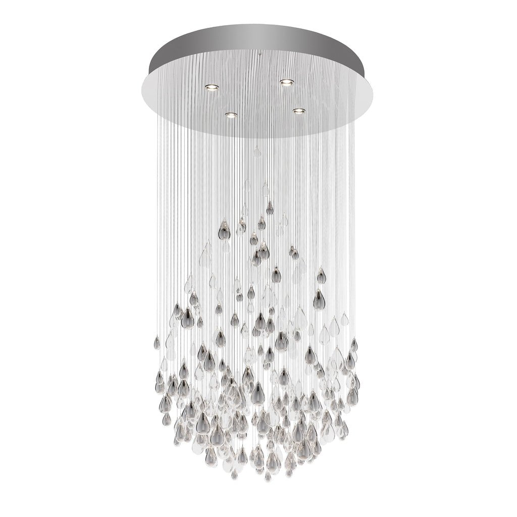 Droplets Sculpture Chandelier - Elegant Design with Adjustable Height