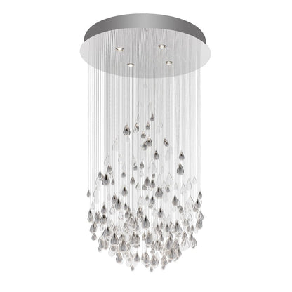 Droplets Sculpture Chandelier - Elegant Design with Adjustable Height