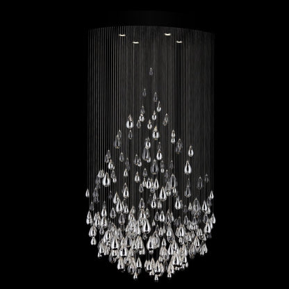 Droplets Sculpture Chandelier - Elegant Design with Adjustable Height