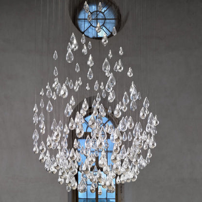 Droplets Sculpture Chandelier - Elegant Design with Adjustable Height