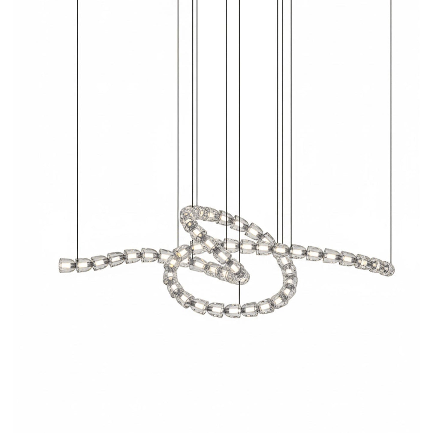 Gabriel Chrome Chandelier - Elegant Design with Adjustable Height & LE