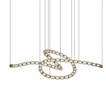 Gabriel Gold Chandelier - Elegant Design with Adjustable Brightness