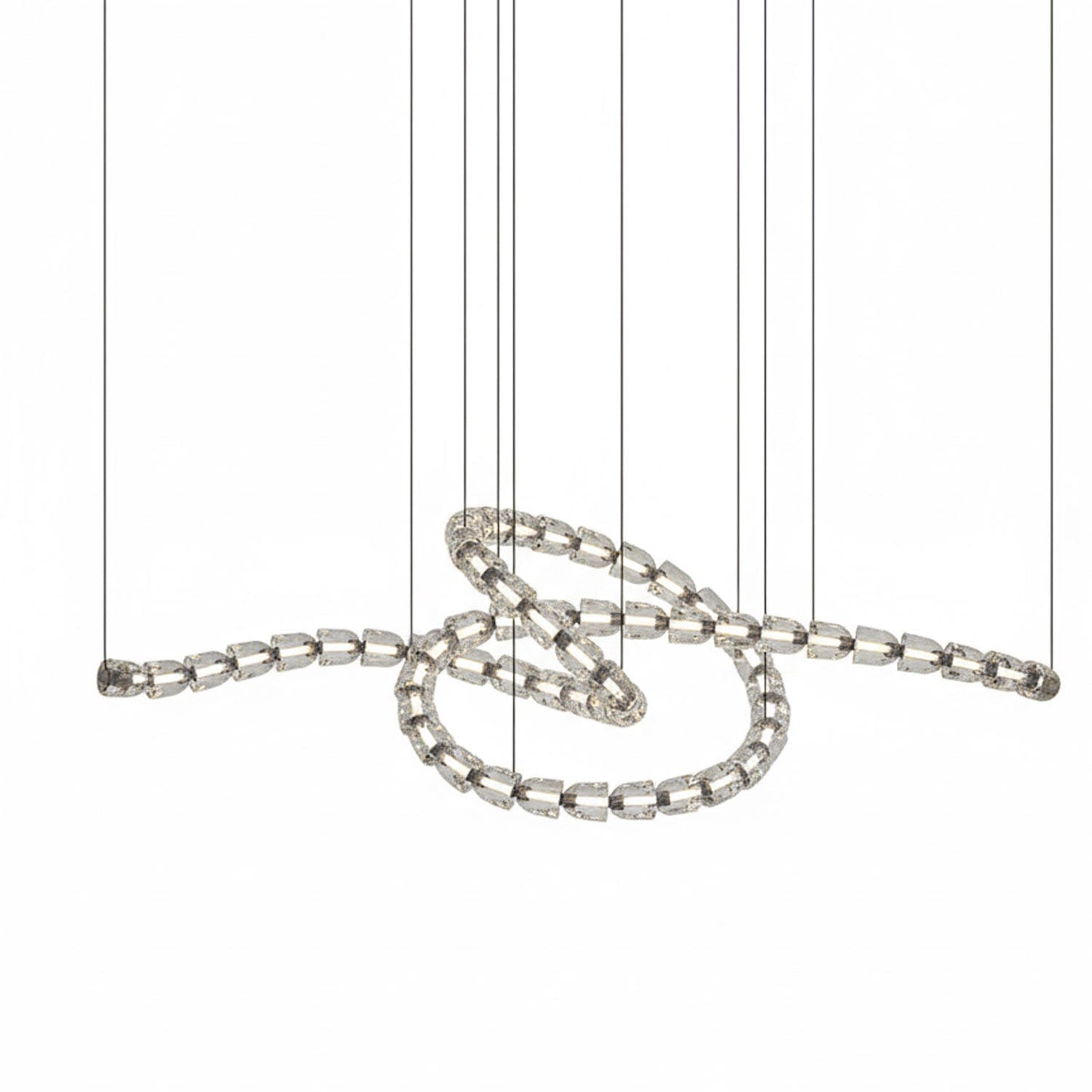 Gabriel Chrome Chandelier - Elegant Design with Adjustable Height & LE