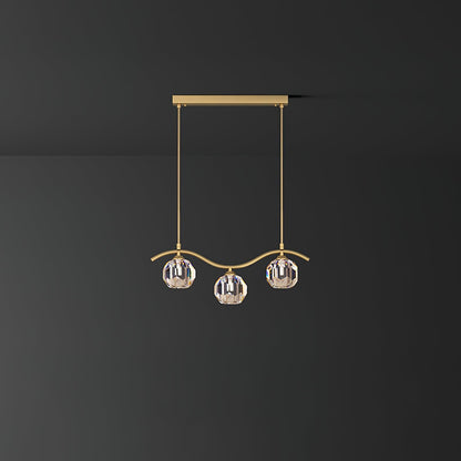 Eara Crystal Chandelier - Elegant Design with Adjustable Height & LED