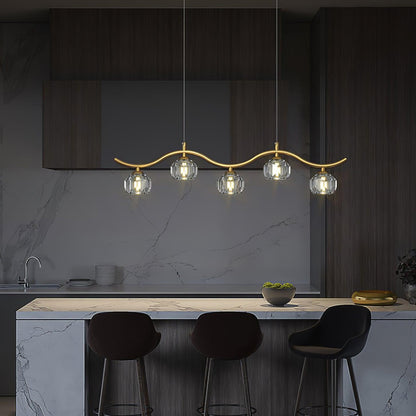 Eara Crystal Chandelier - Elegant Design with Adjustable Height & LED