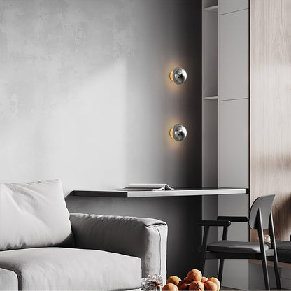 Aurum Sphere Wall Sconce - Elegant Design with Adjustable Brightness