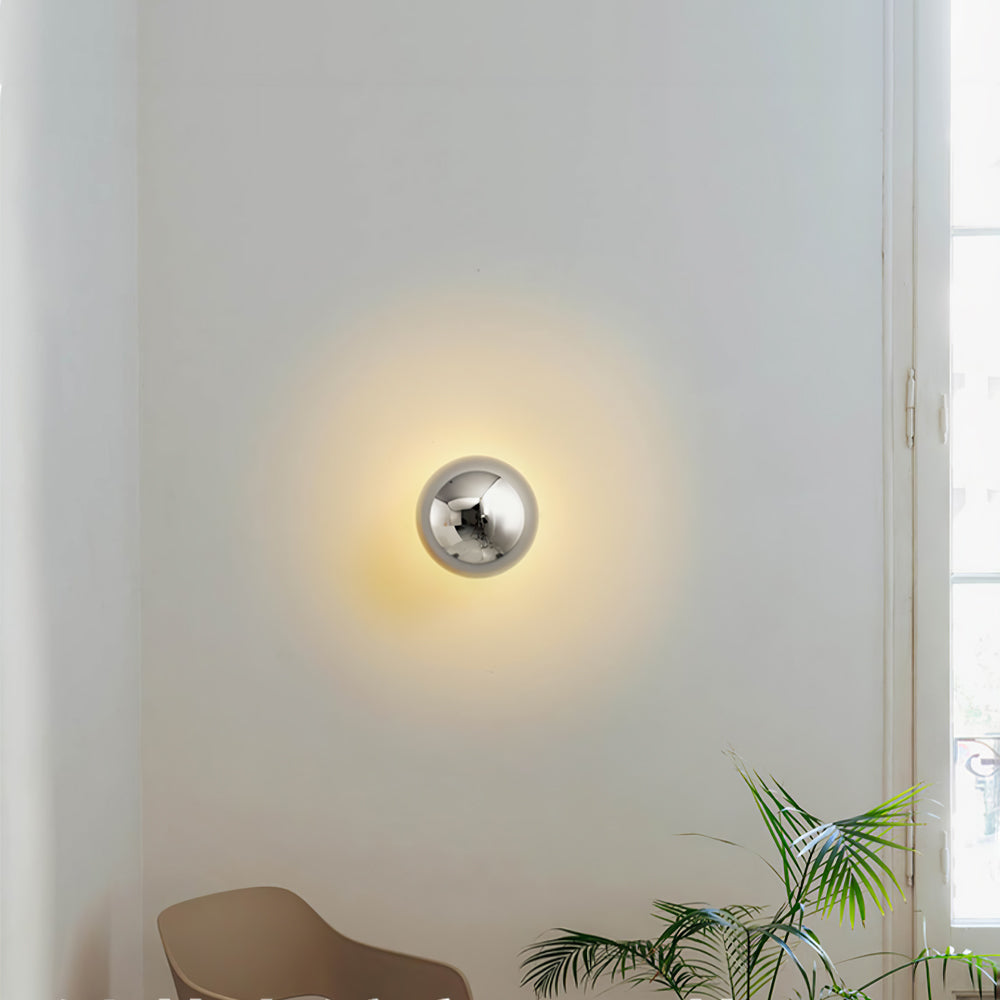 Aurum Sphere Wall Sconce - Elegant Design with Adjustable Brightness