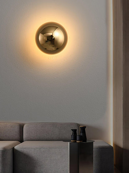 Aurum Sphere Wall Sconce - Elegant Design with Adjustable Brightness