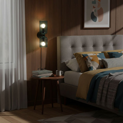 Edie Plug-In Wall Lamp with Adjustable Brightness and Easy Installatio