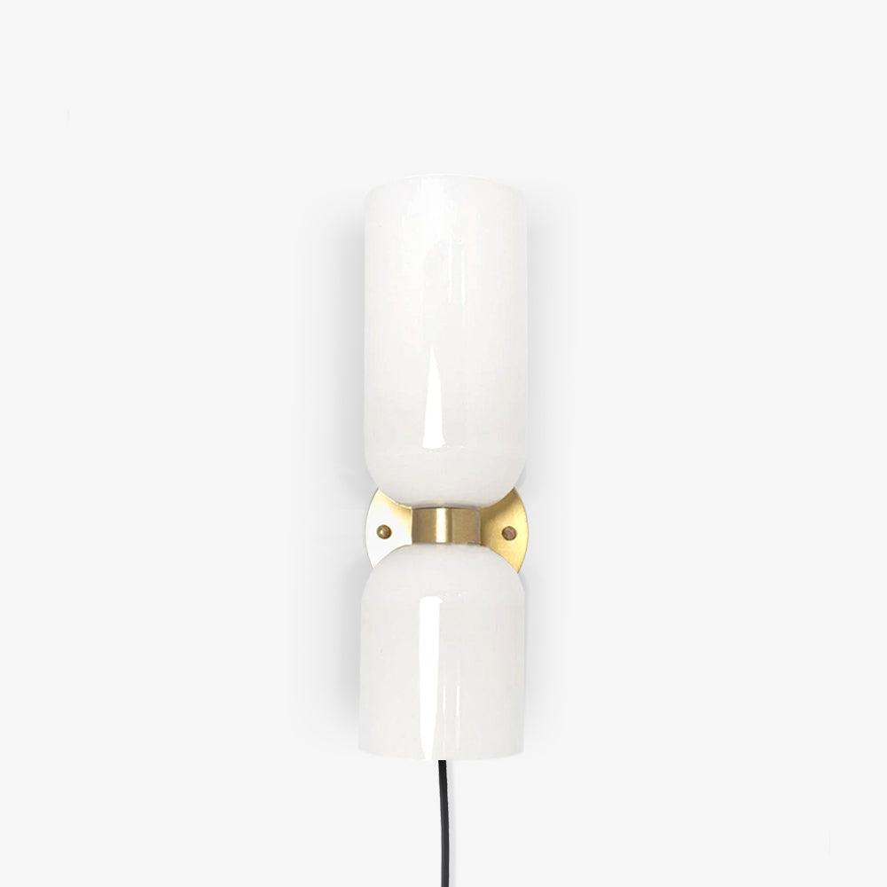 Edie Plug-In Wall Lamp with Adjustable Brightness and Easy Installatio