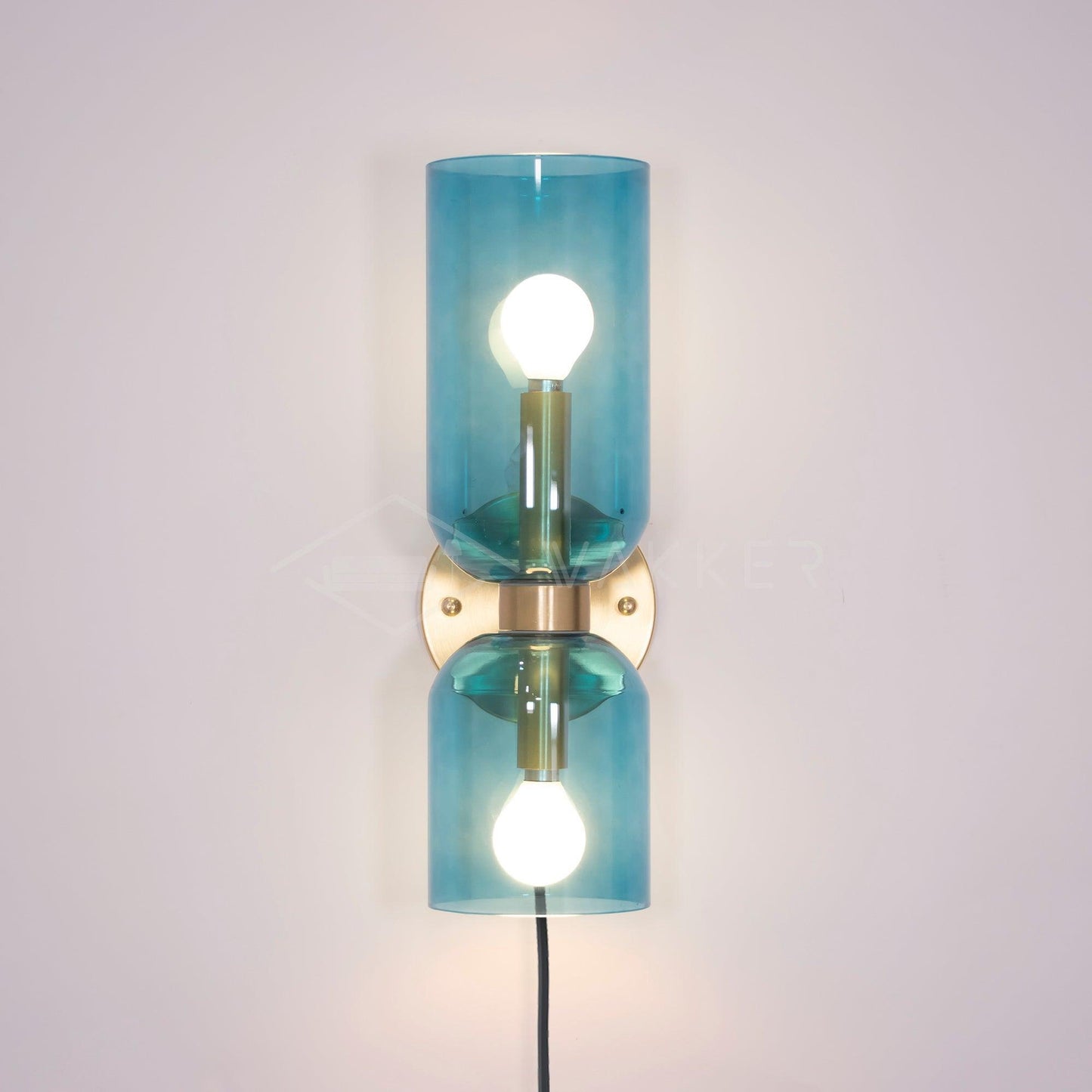 Edie Plug-In Wall Lamp with Adjustable Brightness and Easy Installatio