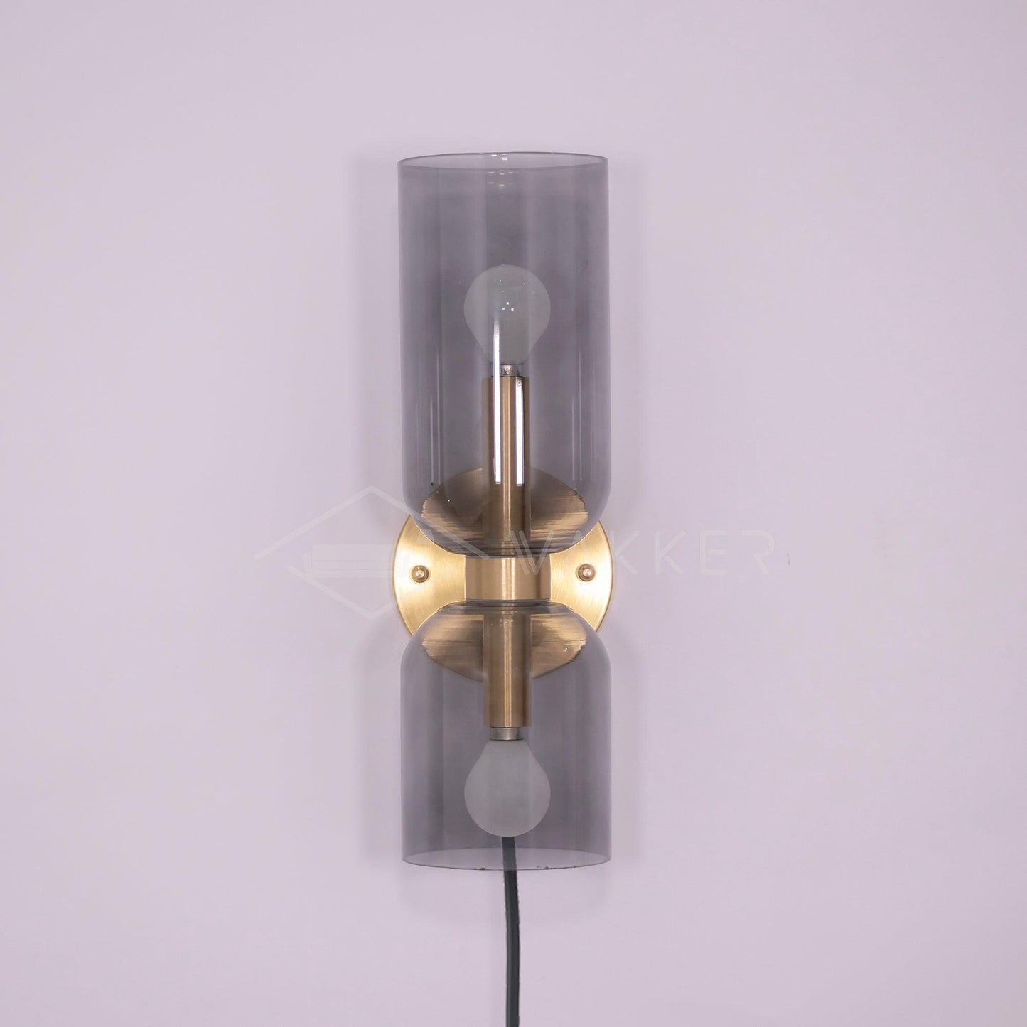 Edie Plug-In Wall Lamp with Adjustable Brightness and Easy Installatio