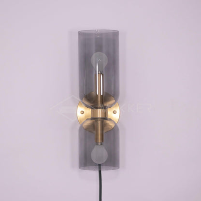 Edie Plug-In Wall Lamp with Adjustable Brightness and Easy Installatio
