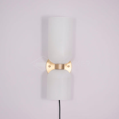 Edie Plug-In Wall Lamp with Adjustable Brightness and Easy Installatio
