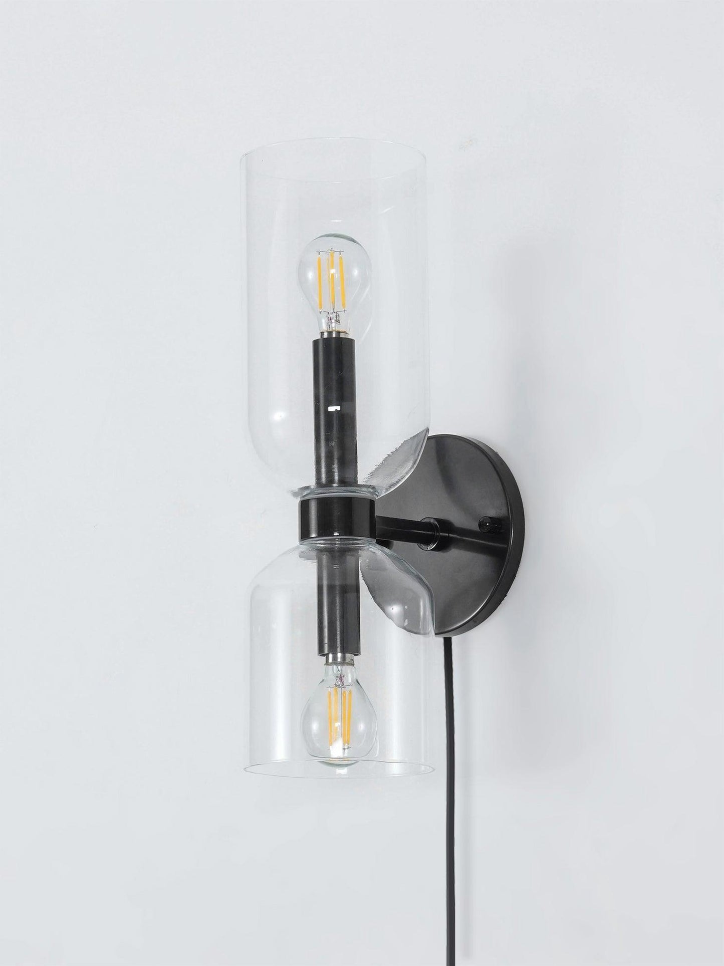 Edie Plug-In Wall Lamp with Adjustable Brightness and Easy Installatio