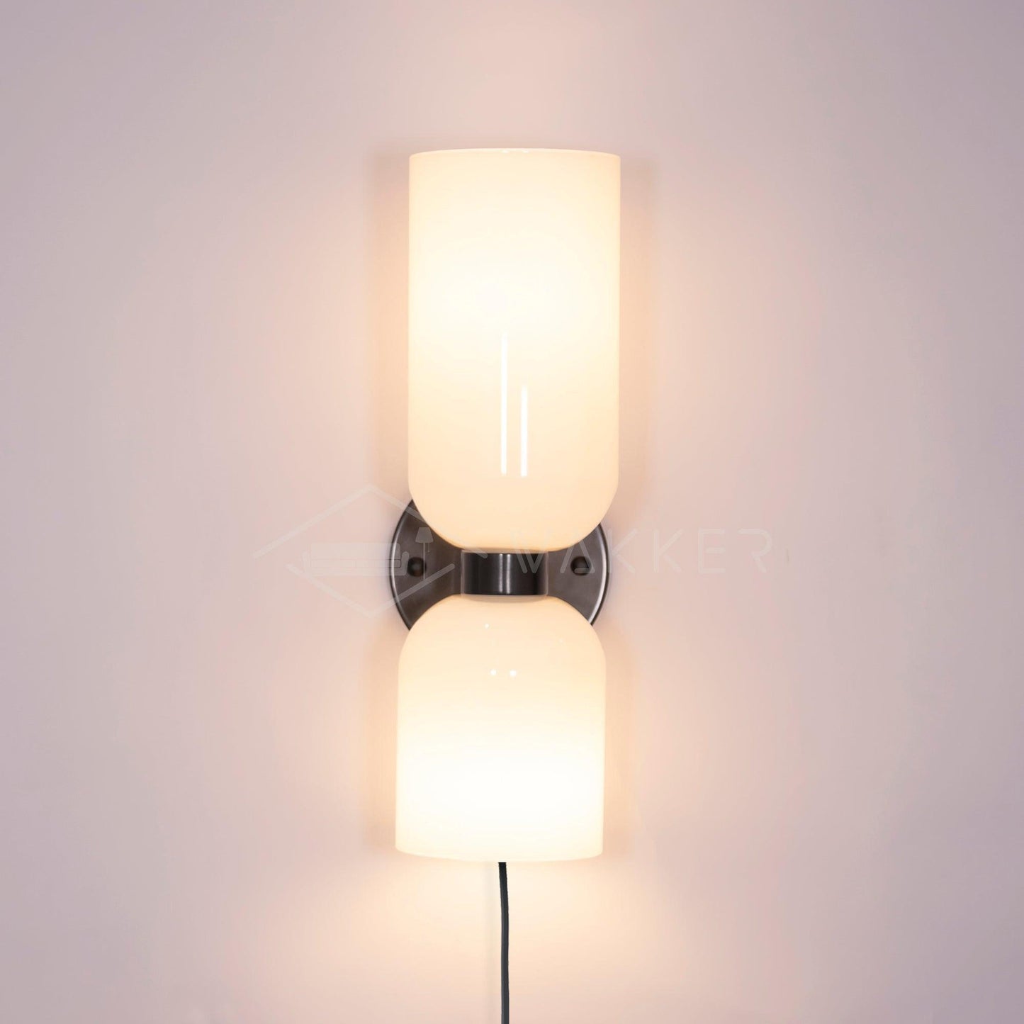 Edie Plug-In Wall Lamp with Adjustable Brightness and Easy Installatio