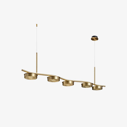Aldo Elegant Chandelier - Crystal Accents & Adjustable Height