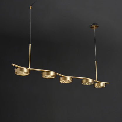Aldo Elegant Chandelier - Crystal Accents & Adjustable Height