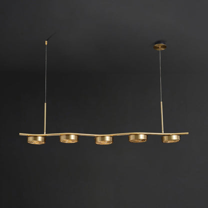 Aldo Elegant Chandelier - Crystal Accents & Adjustable Height