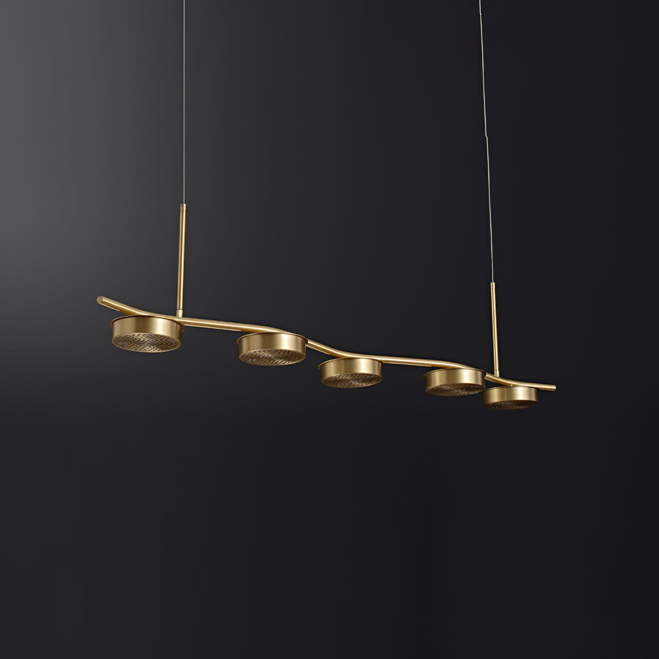Aldo Elegant Chandelier - Crystal Accents & Adjustable Height