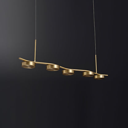 Aldo Elegant Chandelier - Crystal Accents & Adjustable Height