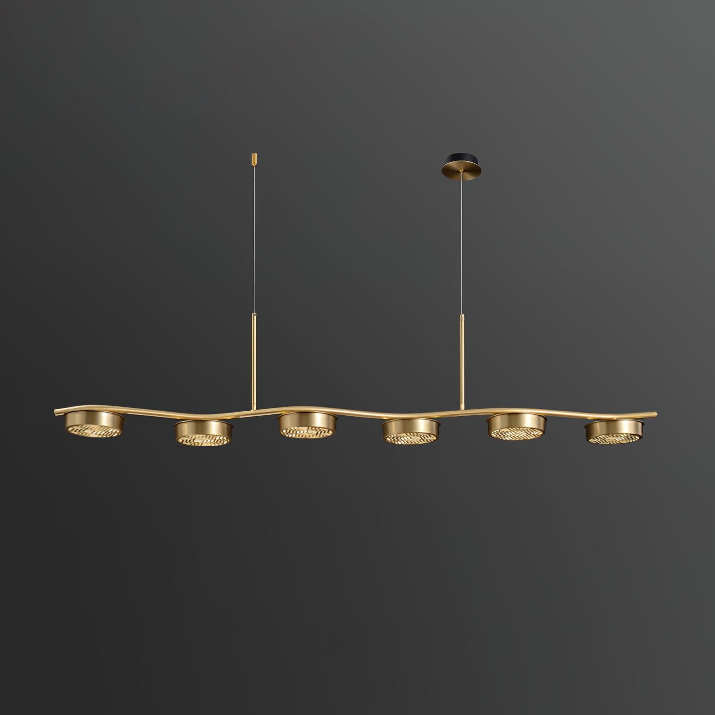 Aldo Elegant Chandelier - Crystal Accents & Adjustable Height