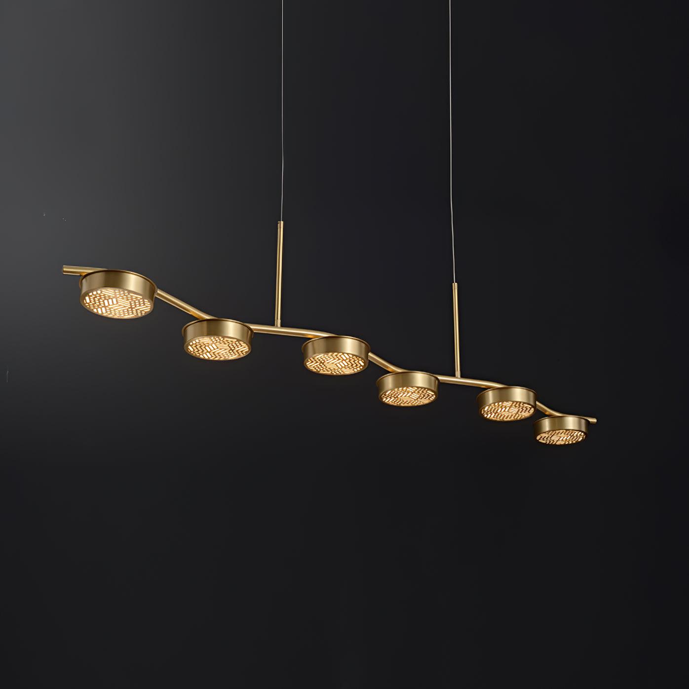 Aldo Elegant Chandelier - Crystal Accents & Adjustable Height